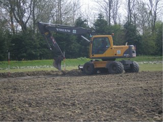 het graven is begonnen