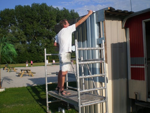 Er komt zelfs een steiger aan te pas