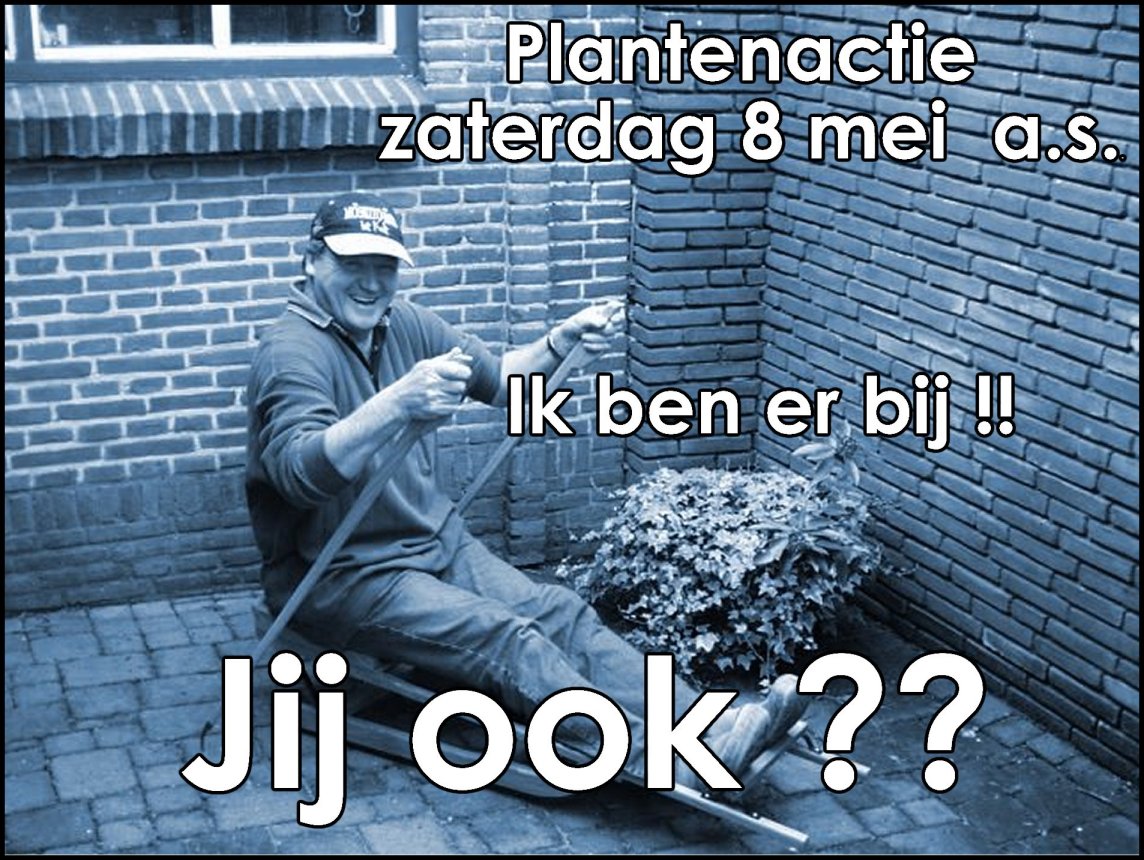 Sponsorcommissie zoekt vrijwilligers tbv Plantenactie