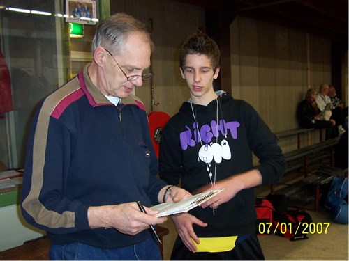 Cursusleider Otto Seegers en Jacob Dekker