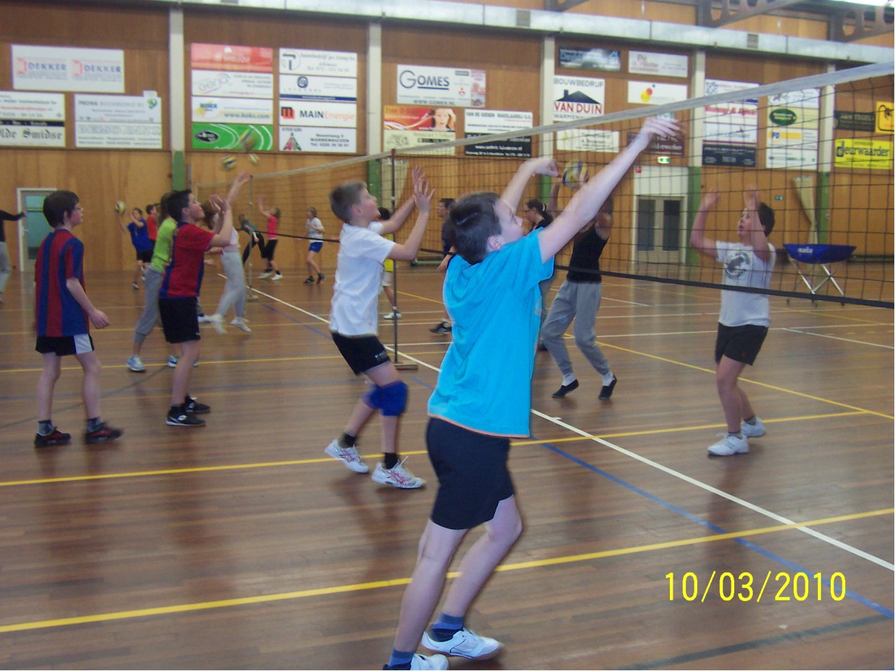 Oefenen voor het Scholentoernooi