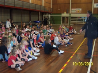 Voorzitter Bobbes doet een woordje