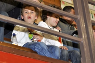 En op de tribune de Super Supporters met o.a. Maik en Carl