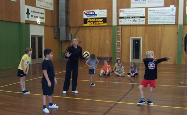 trainen voor het toernooi met Ingrid