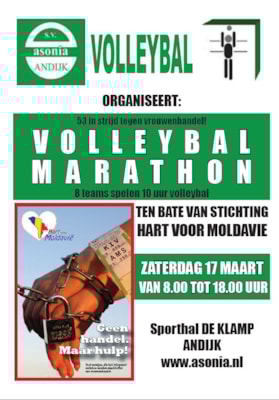 Asonia Volleybal Marathon zaterdag 17 maart 2012 