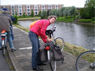 Gelukkig, reserve accu in de fietstas
