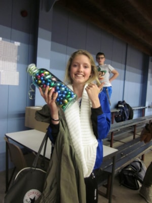 Sara de Waal met de paaseitjespot