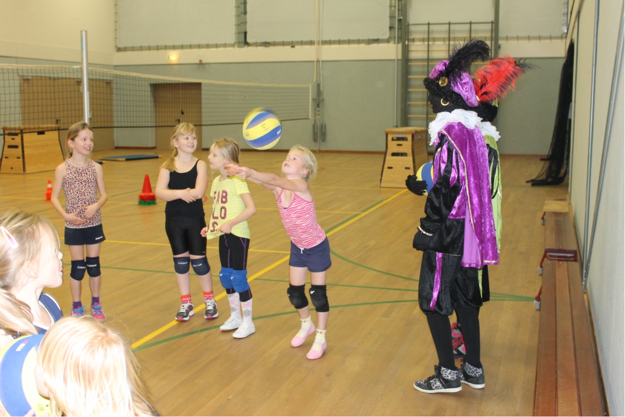 Zwarte Pieten op de training
