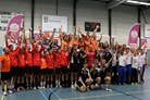 Alle volleyballers bij elkaar