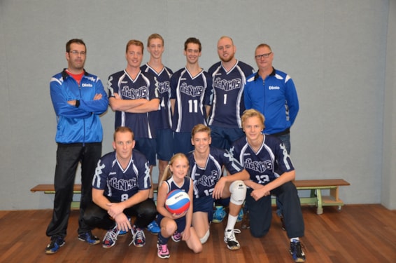 Lynn met het mannenteam