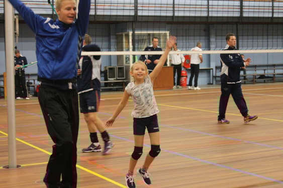 warming up, samen met Mark