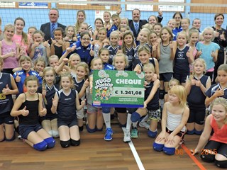 Uitreiking van de cheque