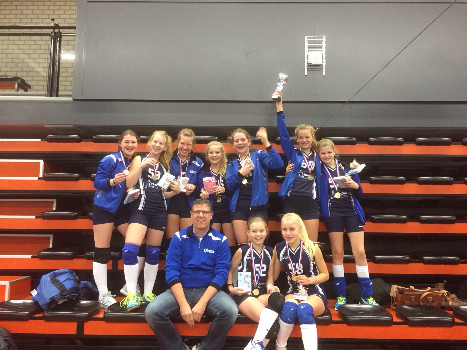 Meiden C3 als 1e geëindigd in poule B