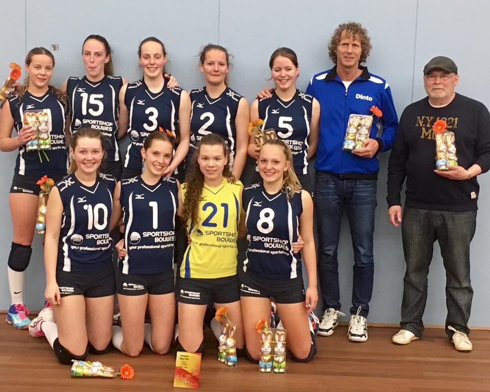 Dinto dames 3 kampioen 1e klasse en bekerfinalist