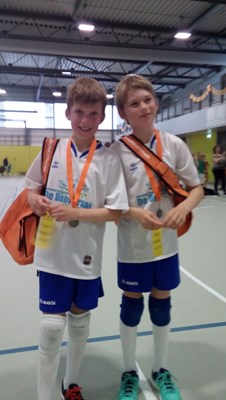 Logan en Sten 2e op het NK Smashball