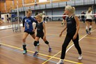 Warming up, samen met Pernilla en Jana