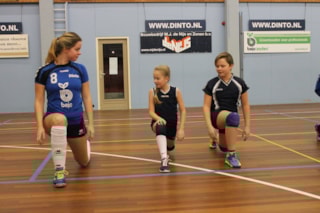 warming-up met Cindy en vriendinnetje Myke IMG_2604