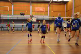 lekker warm lopen voor de wedstrijd