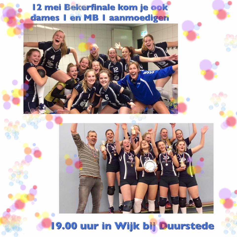 12 mei bekerfinale Dames 1 en meiden  B1