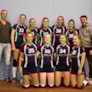 De meiden met hun team