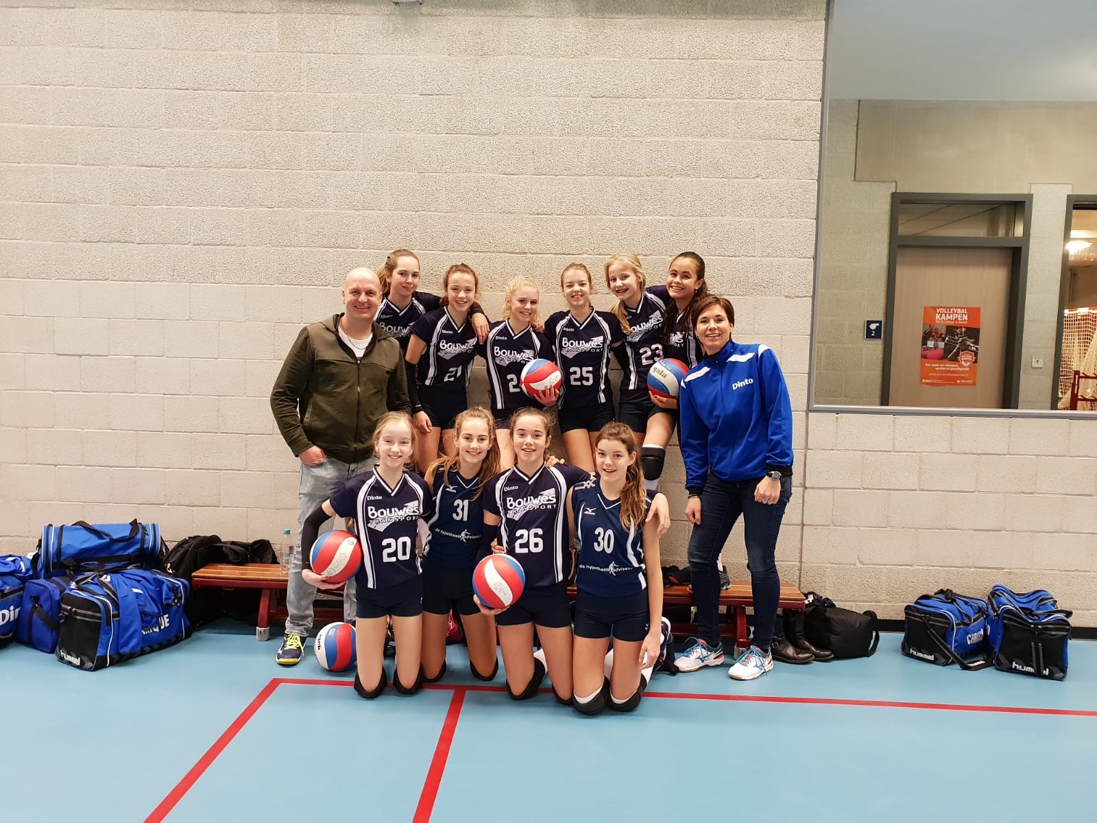 Meisjes C redden het net niet bij de voorronde