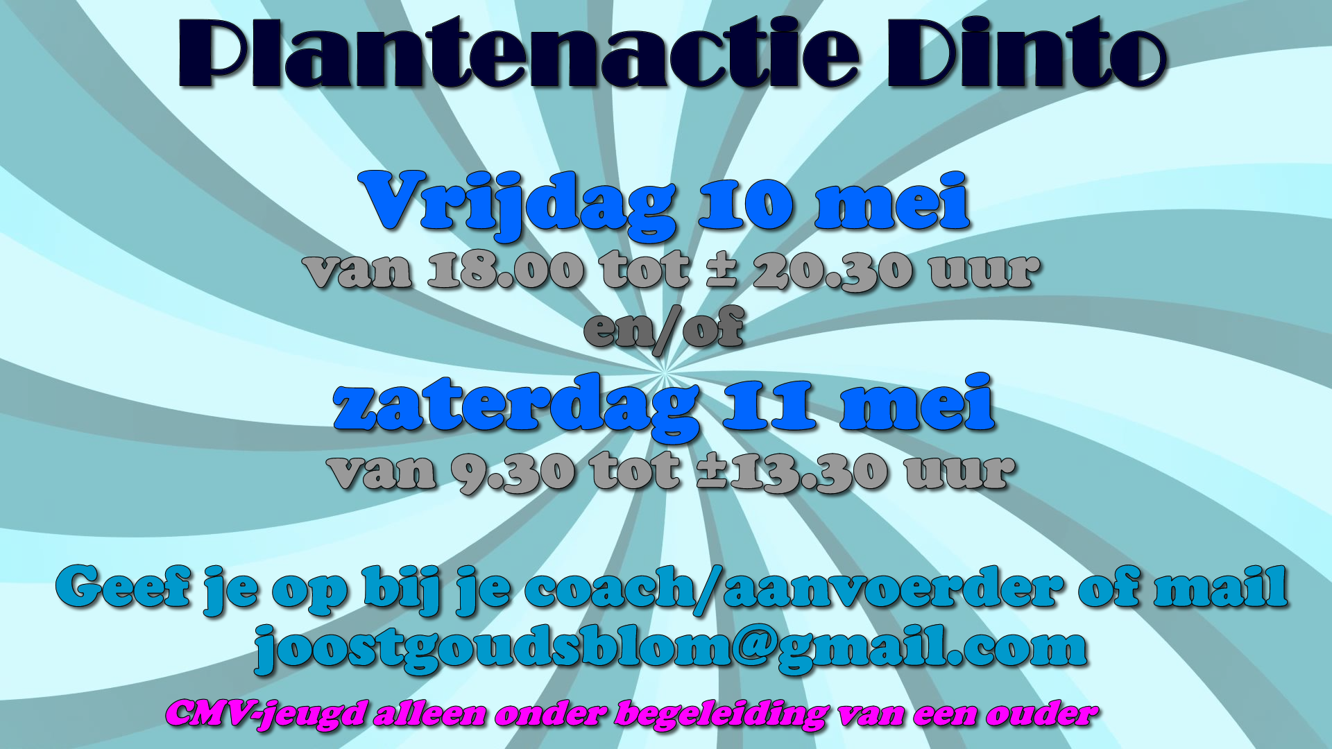 Dringend hulp nodig t.b.v. plantenactie