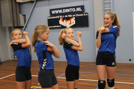 Even strechen meiden, samen met Noëlle