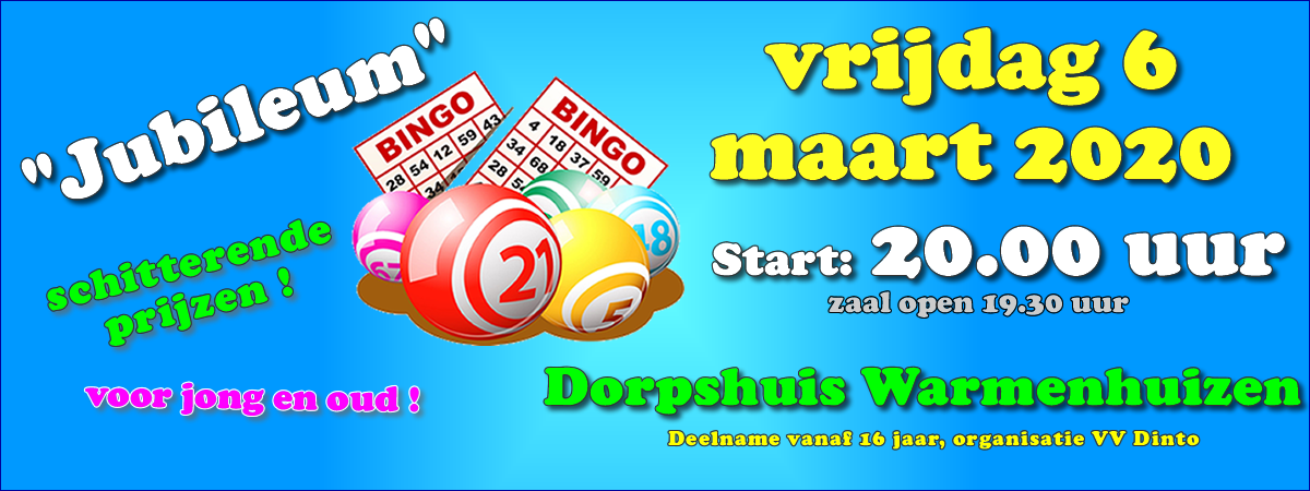 Dinto's Jubileum Bingo