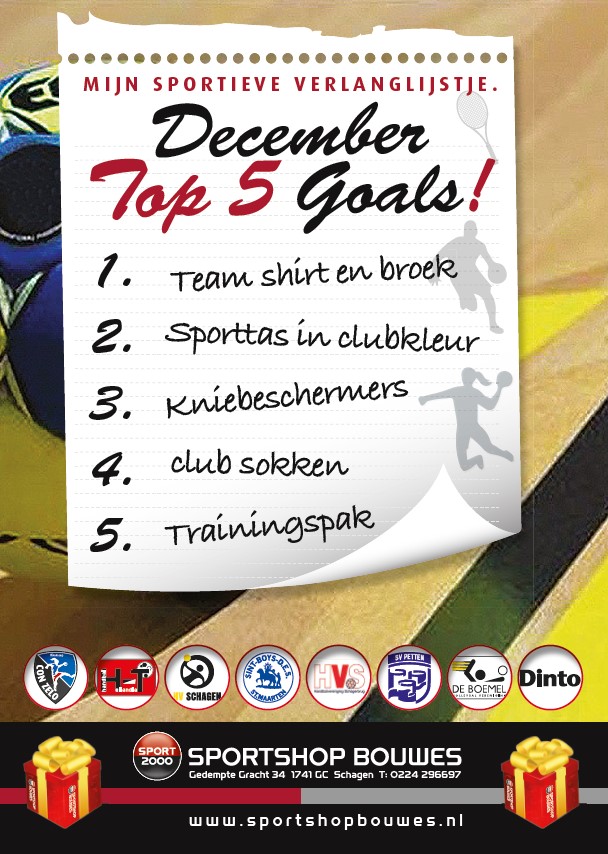 Leuke actie voor Dintoleden van Sportshop Bouwes