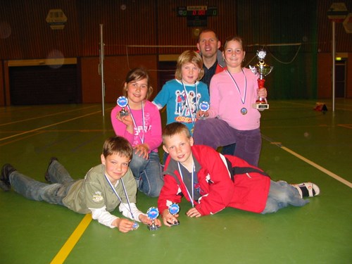 De winnaars met de beker !!!