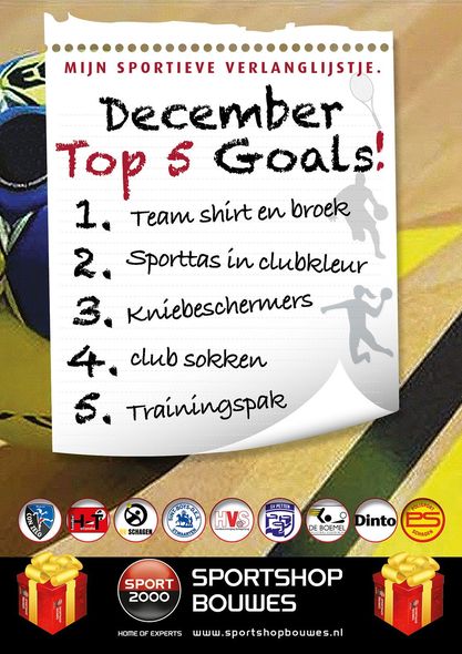 Actie bij Sportshop Bouwes voor de feestdagen!