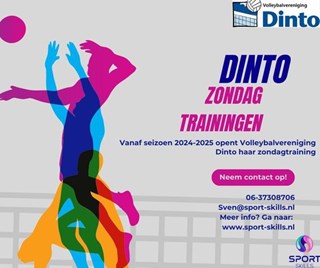 Dinto zondagtrainingen 2024-2025