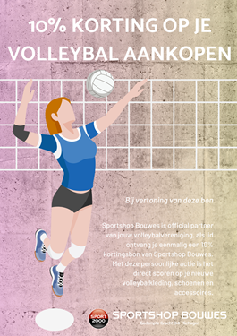 Kortingsbon Volleybal