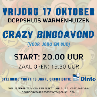 Kopie van Dinto's Crazy Bingo 2025