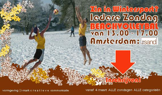 Iedere zondag beachvolleybal