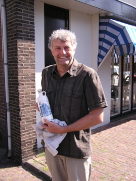 Frans Stam is een enorme fan van Delftsblauw
